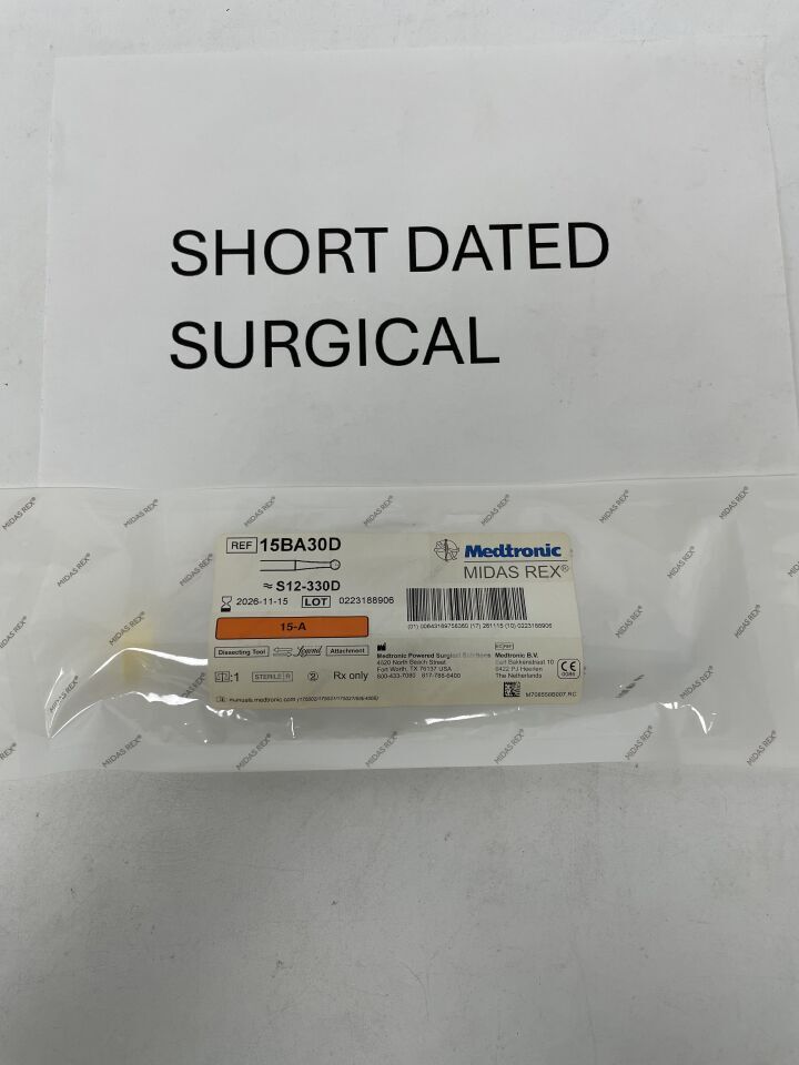 15BA30D - MEDTRONIC - Midas Rex 15-A Dissecting Tool S12-330D, (EA)
