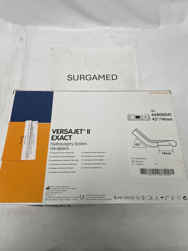 66800041 - SMITH & NEPHEW - Versajet II Exact: Hydrosurgery System Handpiece: 45 Degree, 14mm, (BX/1)