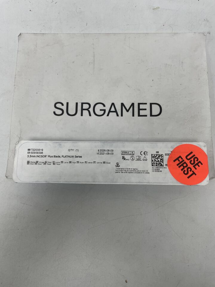 72203519 - SMITH & NEPHEW - 5.5mm Incisor Plus, Platinum Series, (EA)