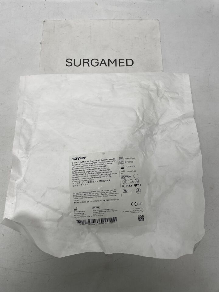 5290-075-000 - STRYKER - Hummer Irrigation Cassette For Core Powered Instrument, (EA)