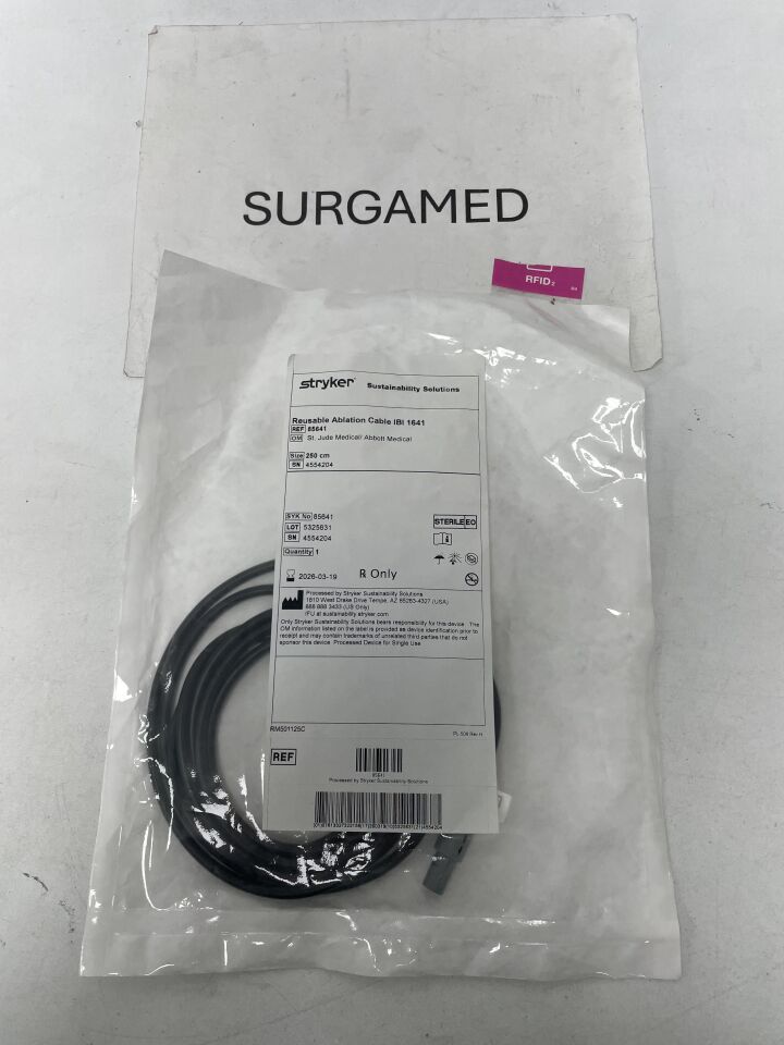 85641 - STRYKER - SJM Therapy Ablation Cable - IBI 1641 - 250cm (Reprocessed), (EA)