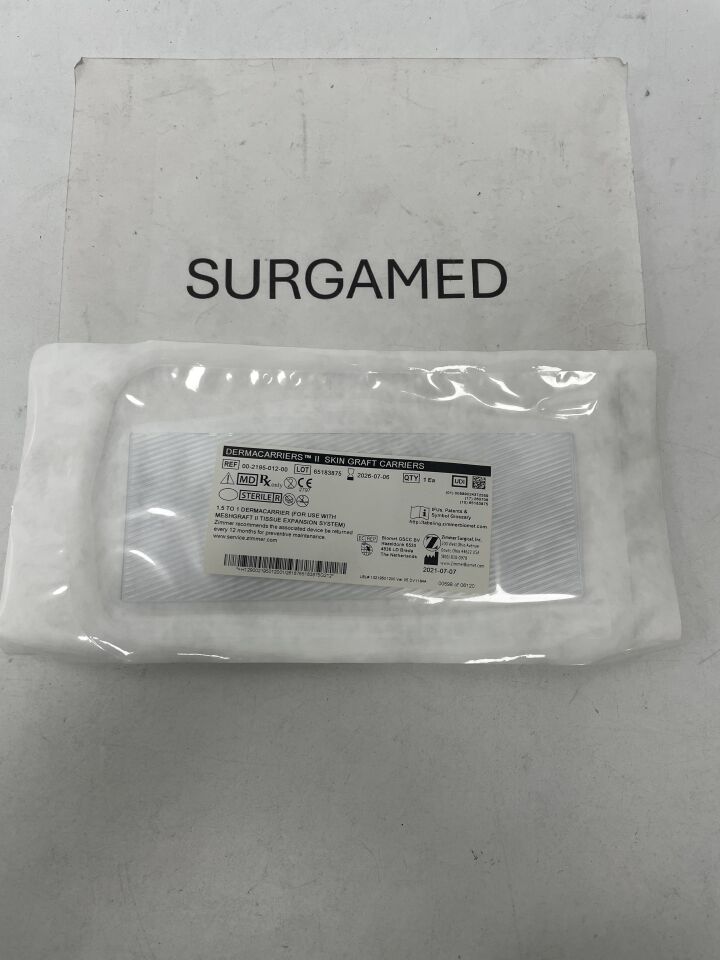 00-2195-012-00 - ZIMMER - Dermacarriers II Skin Graft Carrier: 1.5 to 1, (EA)
