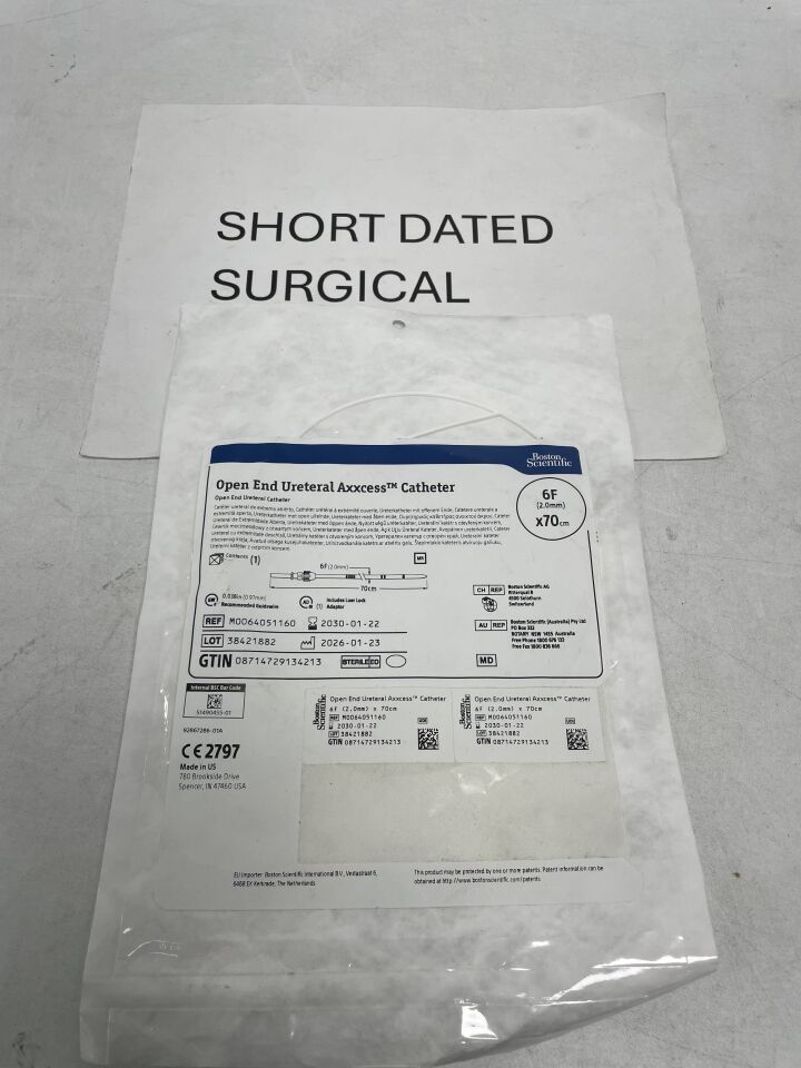 405116 - BOSTON SCIENTIFIC - Open End Ureteral Axxcess Ureteral Catheter 6F, (EA)