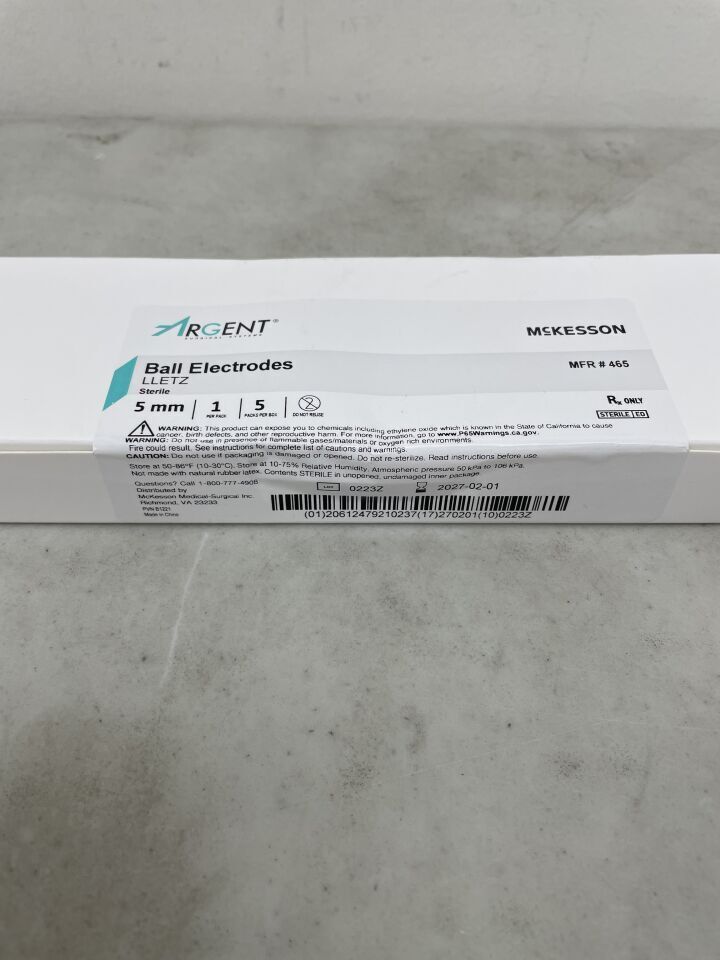 465 - MCKESSON MEDICAL - Argent Surgical LEEP/LLETZ Tungsten Ball Tip, 5mm, (BX/5)