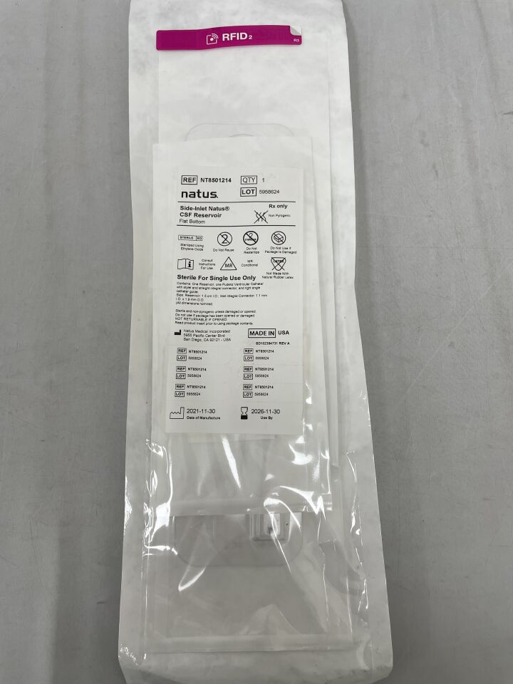 NT8501214 - NATUS - Side-Inlet Reservoir 1.5cm, Flat Bottom 0.31ml, (EA)