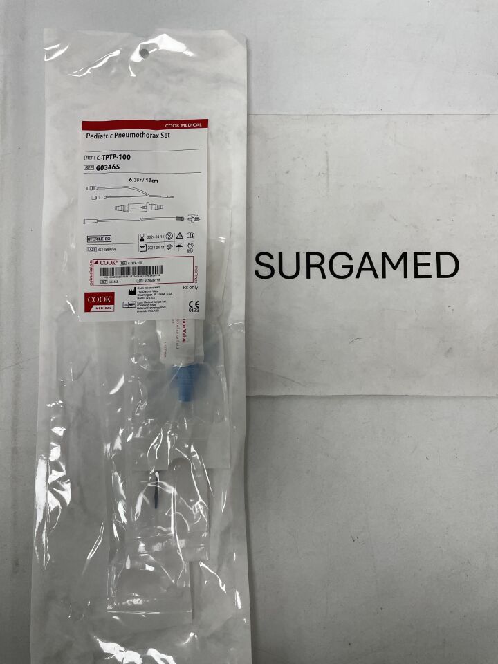 G03465 - COOK - Pneumothorax Set 6.3F x 19cm, PTFE, (EA)
