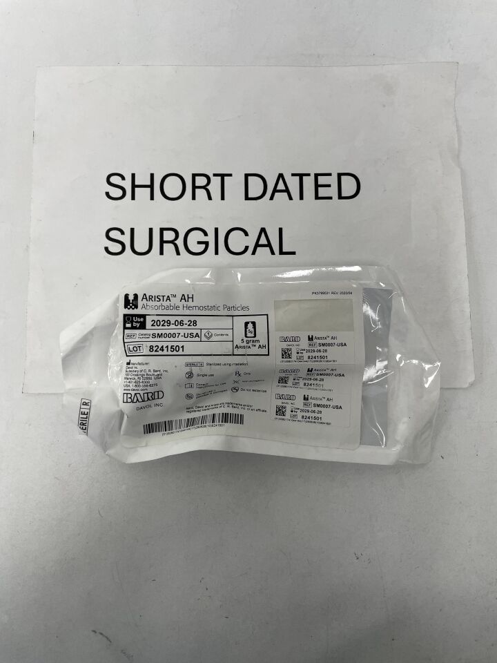 SM0007-USA - BARD - Arisita AH Absorbable Hemostat Particle, 5g, (EA)