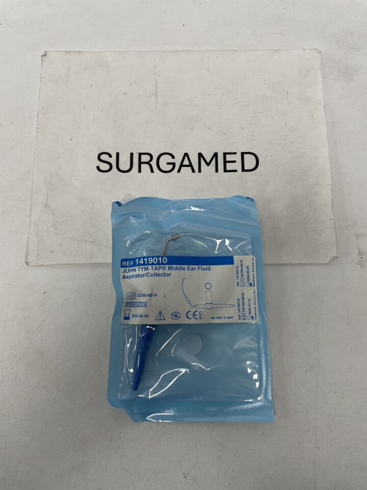 1419010 - MEDTRONIC - Xomed Juhn Tym-Tap Middle Ear Fluid Aspirator/Collector, (EA)