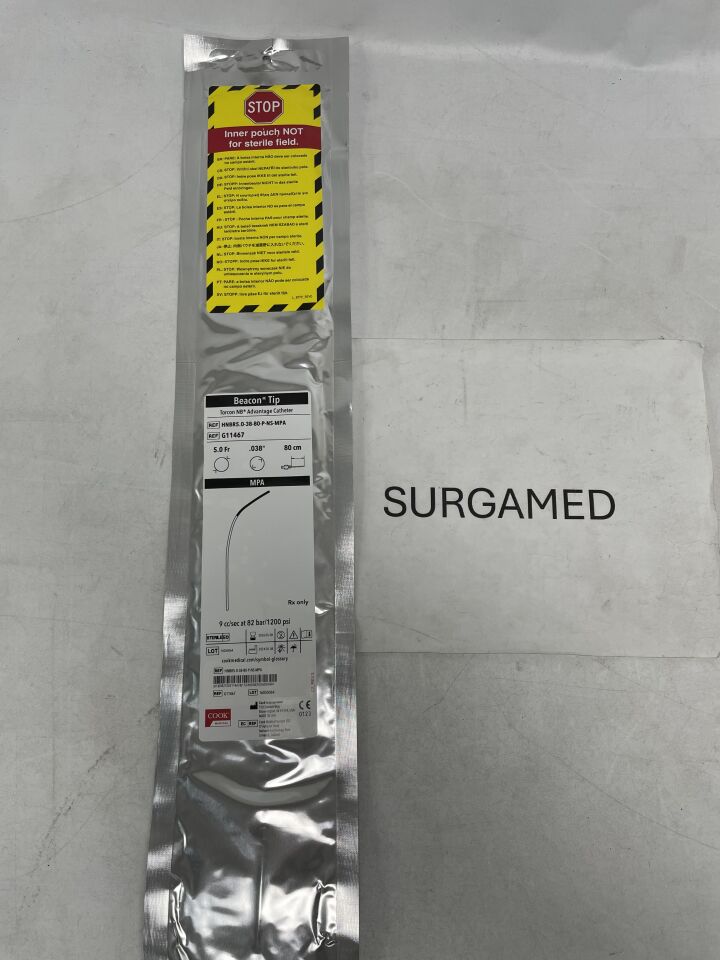 G11467 - COOK - Beacon Tip Torcon NB Advantage Catheter - MPA - 5Fr x .038" x 80cm (L), (EA)