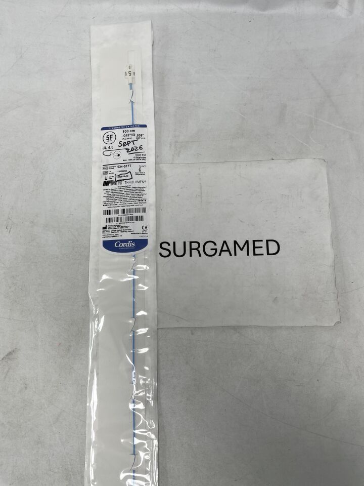 534-517T - CORDIS - Infiniti Diagnostic Catheter - JL 4.5 - 5Fr x .038" x 100cm (L), (EA)
