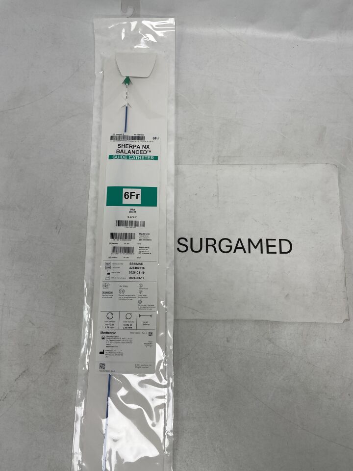 SB6IMAD - MEDTRONIC - Sherpa NX Balanced Guiding Catheter - IMA - 6Fr x .070"-.082" x 90cm (L), (EA)