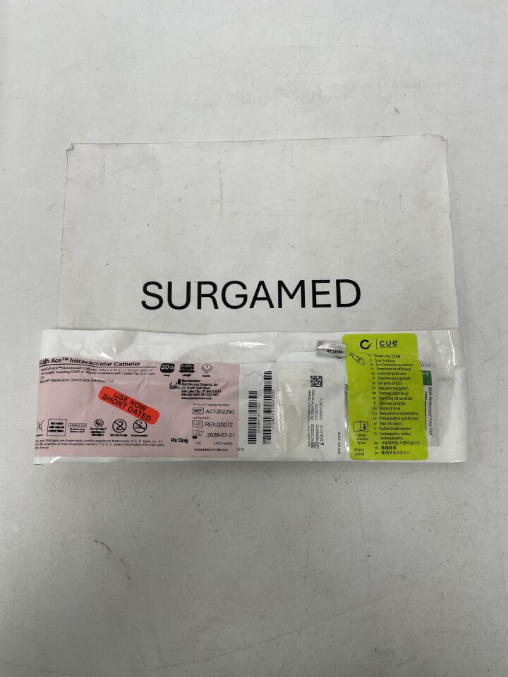AC1202250 - BARD - AccuCath Ace Intravascular Catheter - 20G x 2.25", (EA)