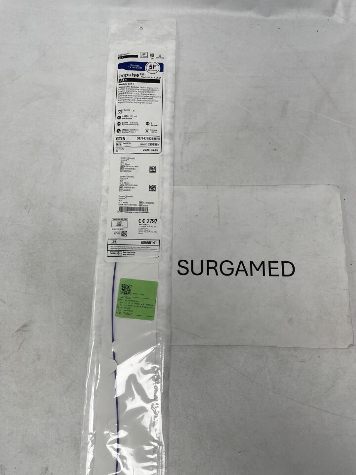 1639196 - BOSTON SCIENTIFIC - Impulse Flextrusion Shaft Angiographic Catheter - AL1 - 5Fr x .047" x 100cm (L), (EA)
