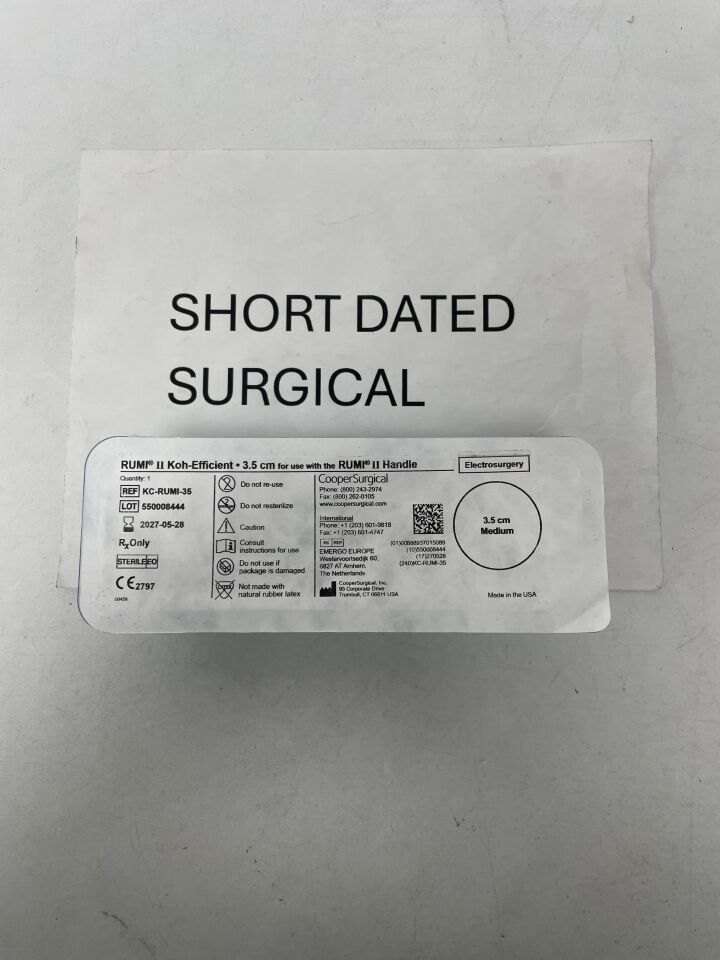 KC-RUMI-35 - COOPER SURGICAL - Rumi II/Koh-Efficient for Electrosurgery, 3.5cm, (EA)