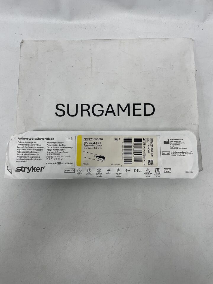 0275-638-000 - STRYKER - 3.5mm Aggressive Cutter, Small Joint, (EA)