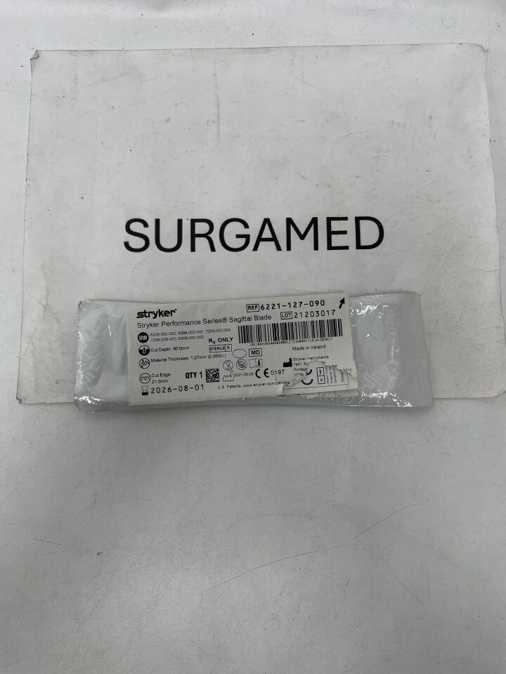 6221-127-090 - STRYKER - System 6 Sagittal Blade: 21mm x 90mm x 1.27mm, (EA)