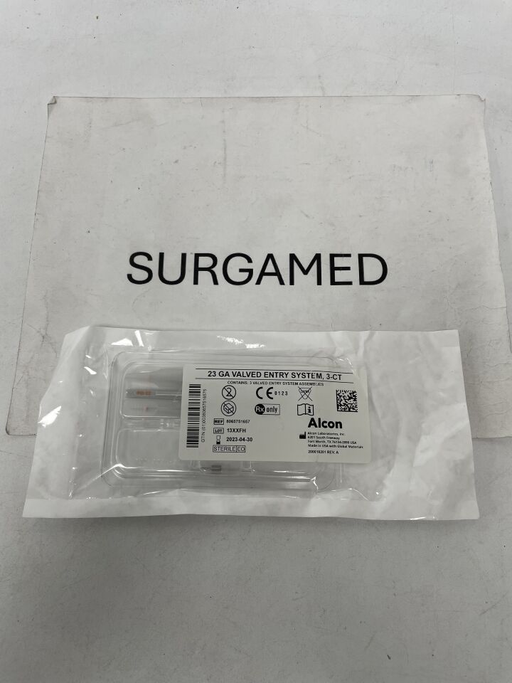 8065751657 - ALCON - 23G Valved Entry System, 4mm (3 Per Pack), (EA)