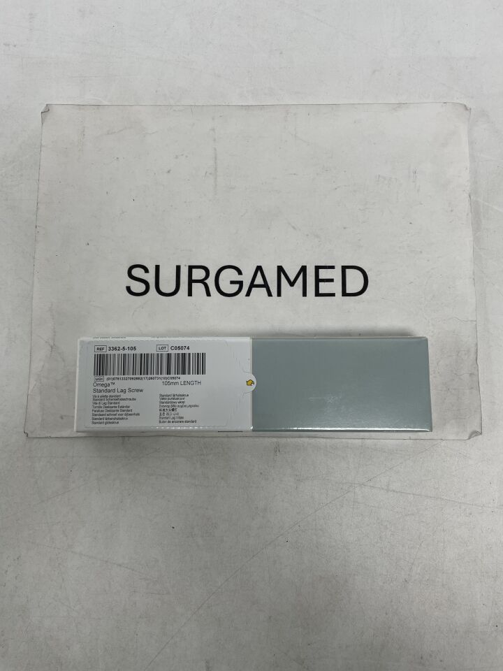3362-5-105 - STRYKER - Omega Standard Lag Screw, 105mm Length x 13mm, (BX/1)