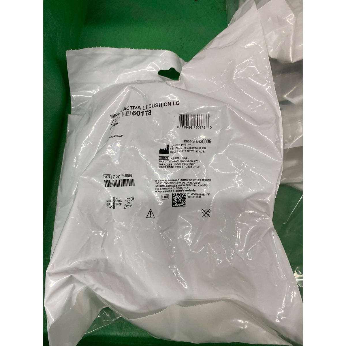 60178 - RESMED - MIRAGE ACTIVA LT CUSHION LGE, (EA/1)