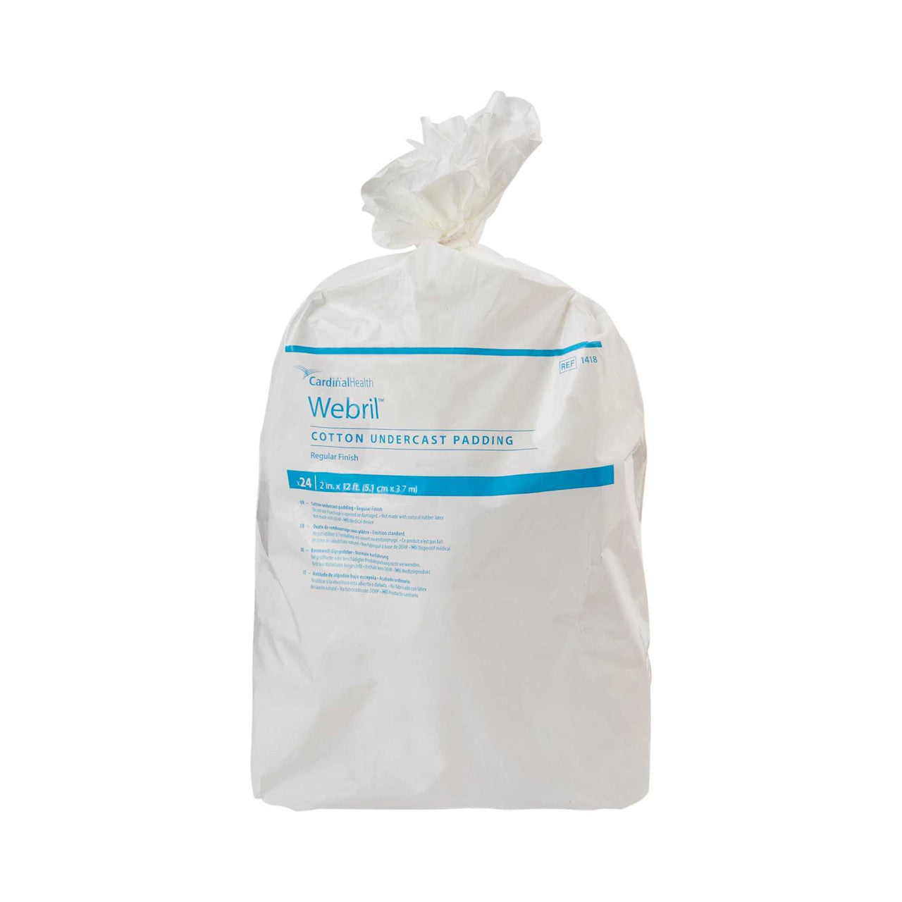130115 - Webril - Cast Padding Undercast Webril 2 Inch x 4 Yard Cotton NonSterile 1418 Case of 72, (CS)