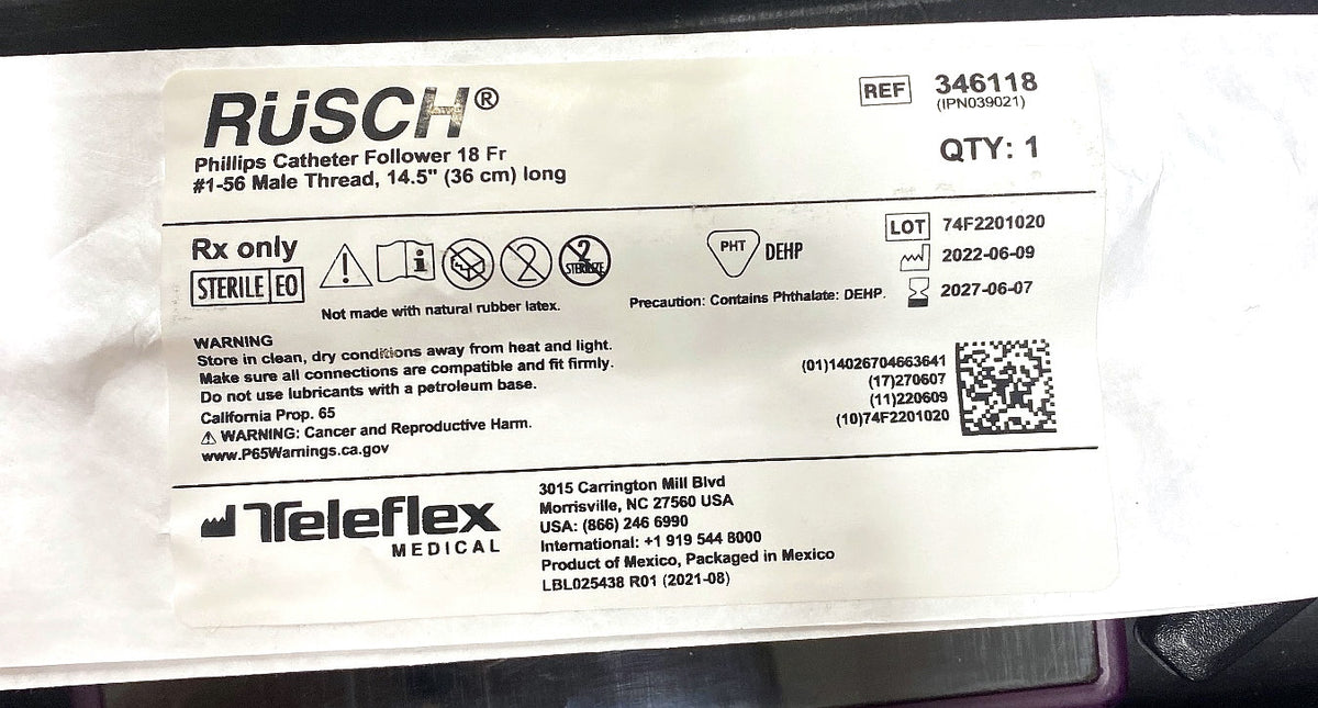 346118 - TELEFLEX - Disposable, (EA/1)