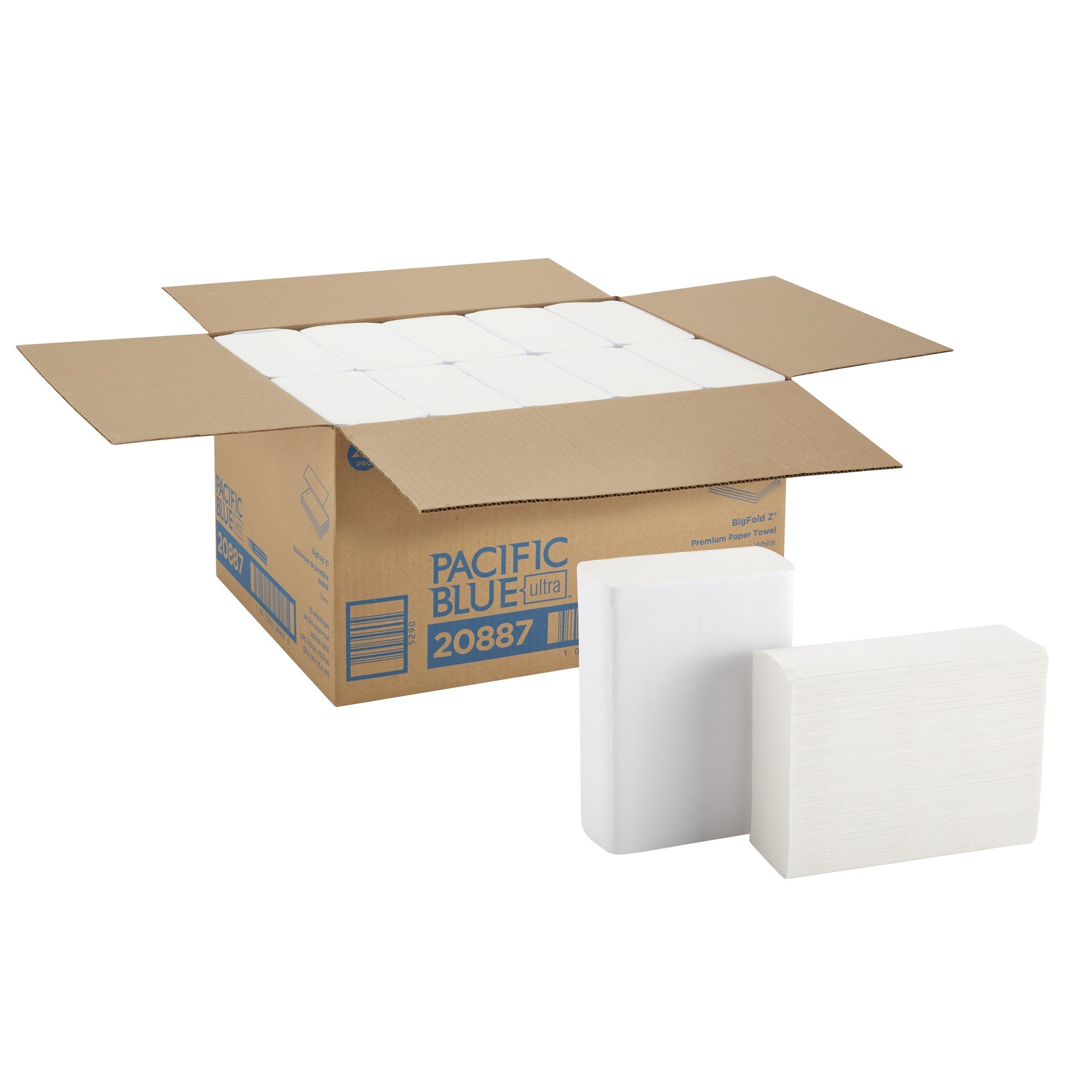 631603 - Pacific Blue - Paper Towel Pacific Blue Ultra Z-Fold 10-1/5 x 10-4/5 Inch 20887 Case of 10, (CS)