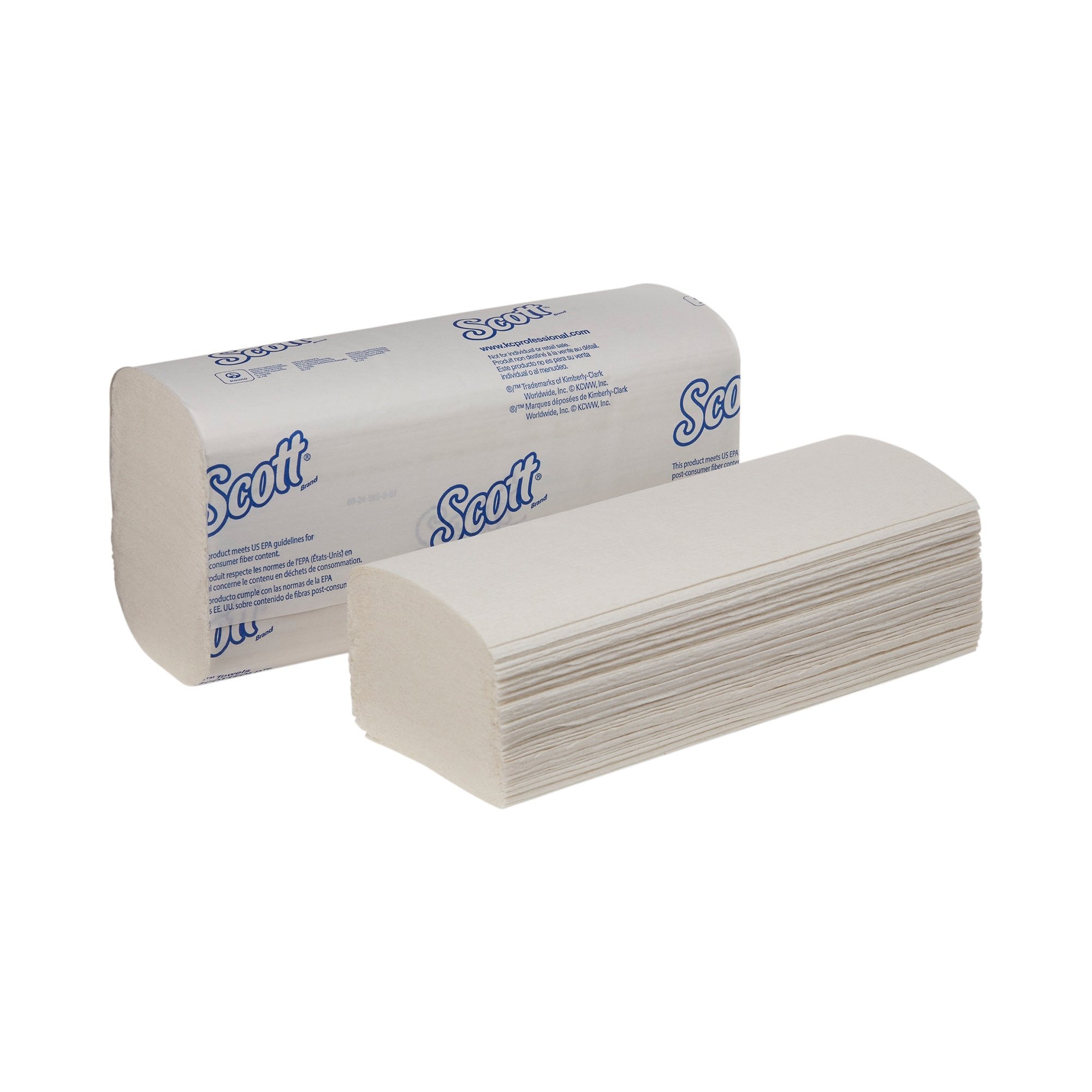 667614 - Scott - Paper Towel Scott Scottfold Multi-Fold 9-2/5 x 12-2/5 Inch 01980 Case of 4375, (CS)