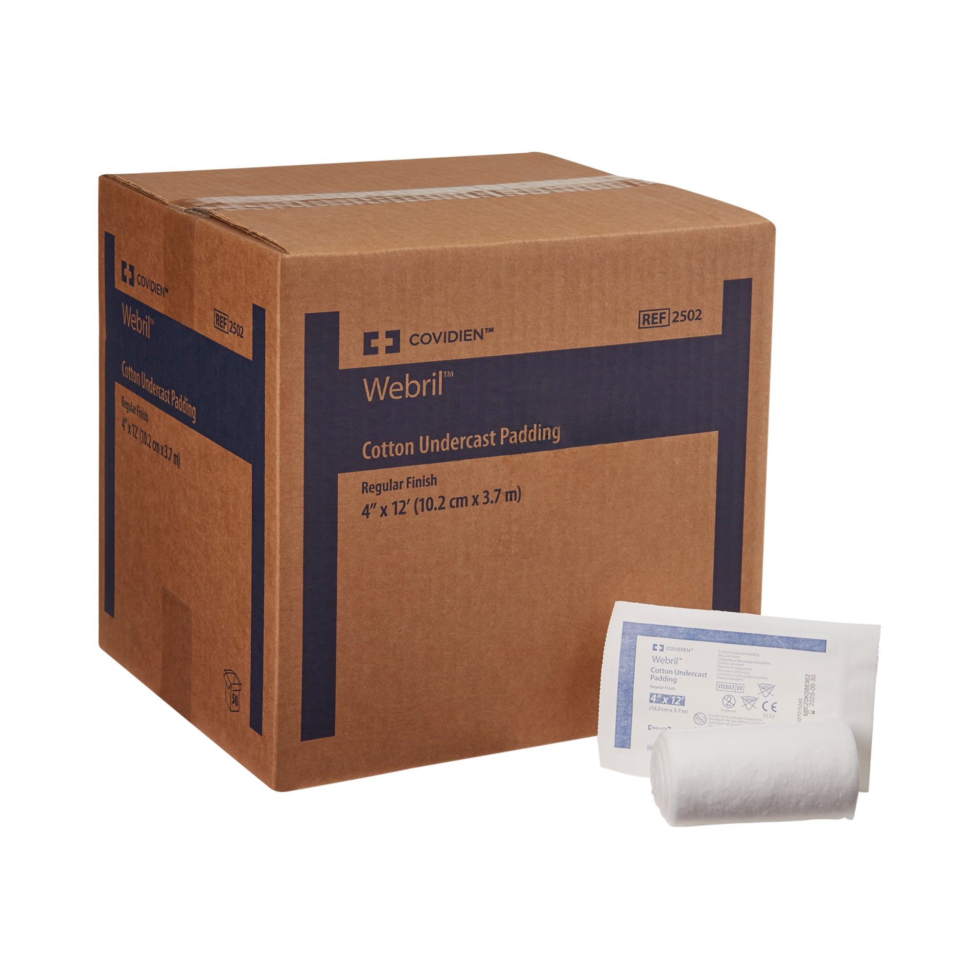 684276 - Webril - Cast Padding Undercast Webril 4 Inch x 4 Yard Cotton Sterile 2502- Case of 50, (CS)