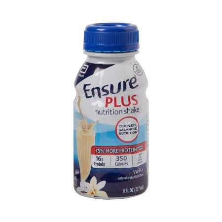 765334 - Ensure - Ensure Plus Nutrition Shake Oral Supplement Vanilla Flavor Liquid 8 oz. Bottle, 57263, Pack of 6, (PK)