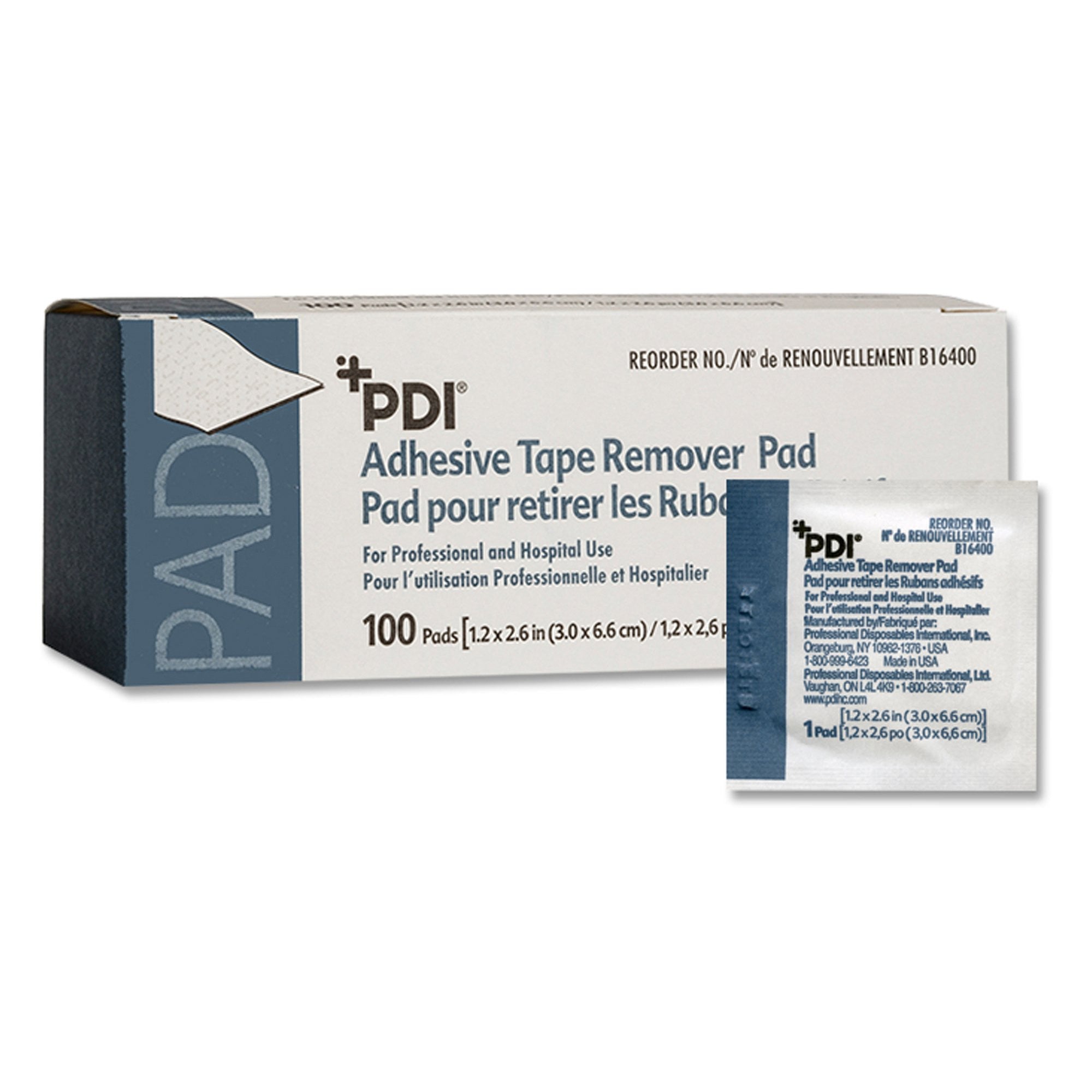 188675 - PDI - PDI Adhesive Remover Wipe Alcohol Based, B16400, Case of 1000, (CS)