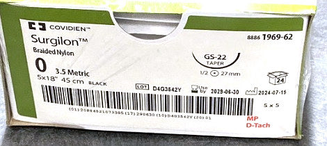 88861969-62 - COVIDIEN - Braided Nylon, (BX/24)