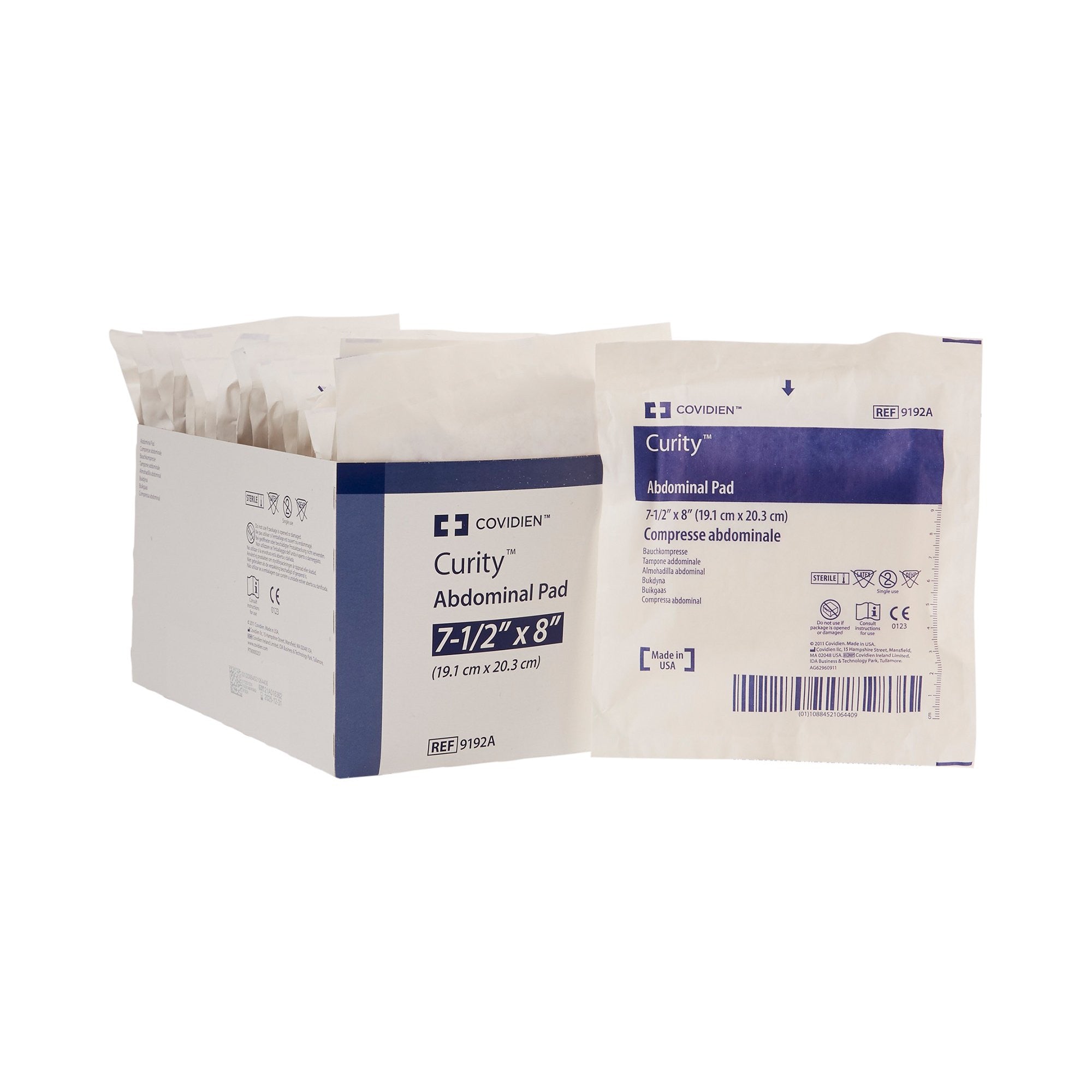 566399 - Curity - Curity Abdominal Pad 7-1/2 X 8 Inch Sterile 1 per Pack, 9192A, Pack of 1, (EA)