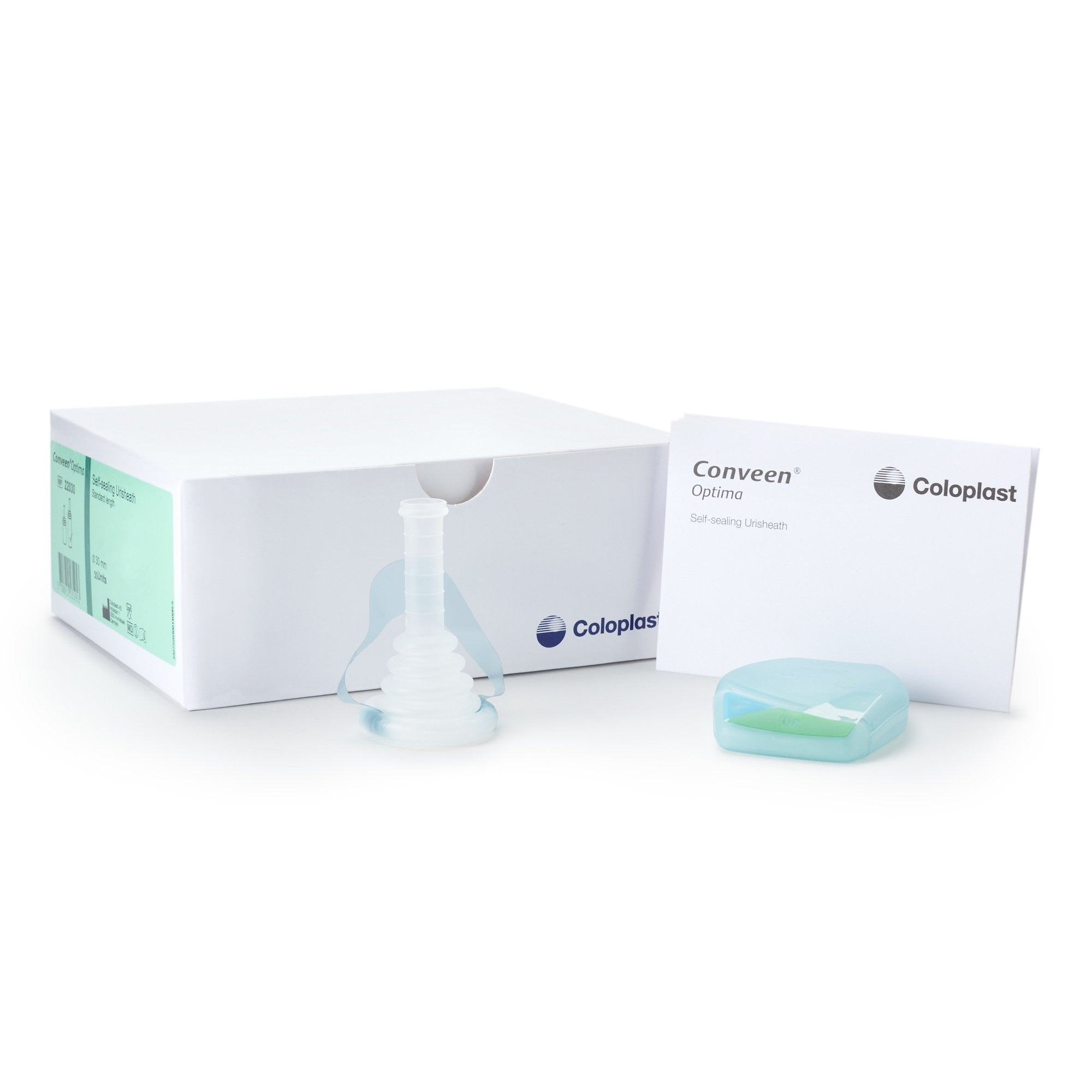 711963 - Conveen - Male External Catheter Conveen Optima Self-Adhesive Seal PSX Silicone Medium 22030 Box of 30, (BX)