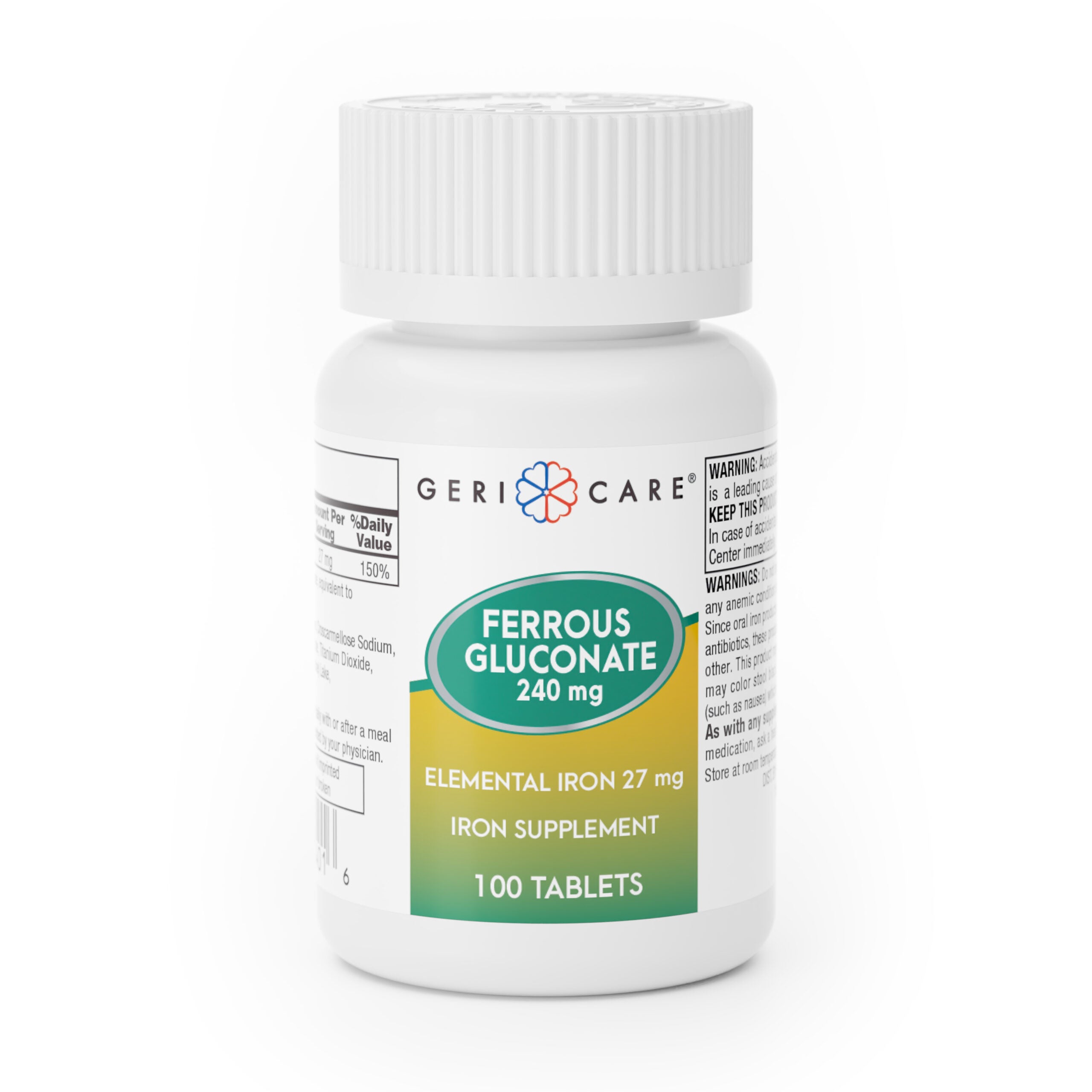 502111 - Geri-Care - Geri-Care Iron 240 mg Strength Tablet 724-01-GCP Case of 12, (CS)