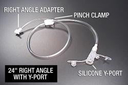 727971 - AMT - AMT Mini Classic Right Angle Connector with Y-Port Adapter 24 Inch, 6-2422, Pack of 1, (EA)