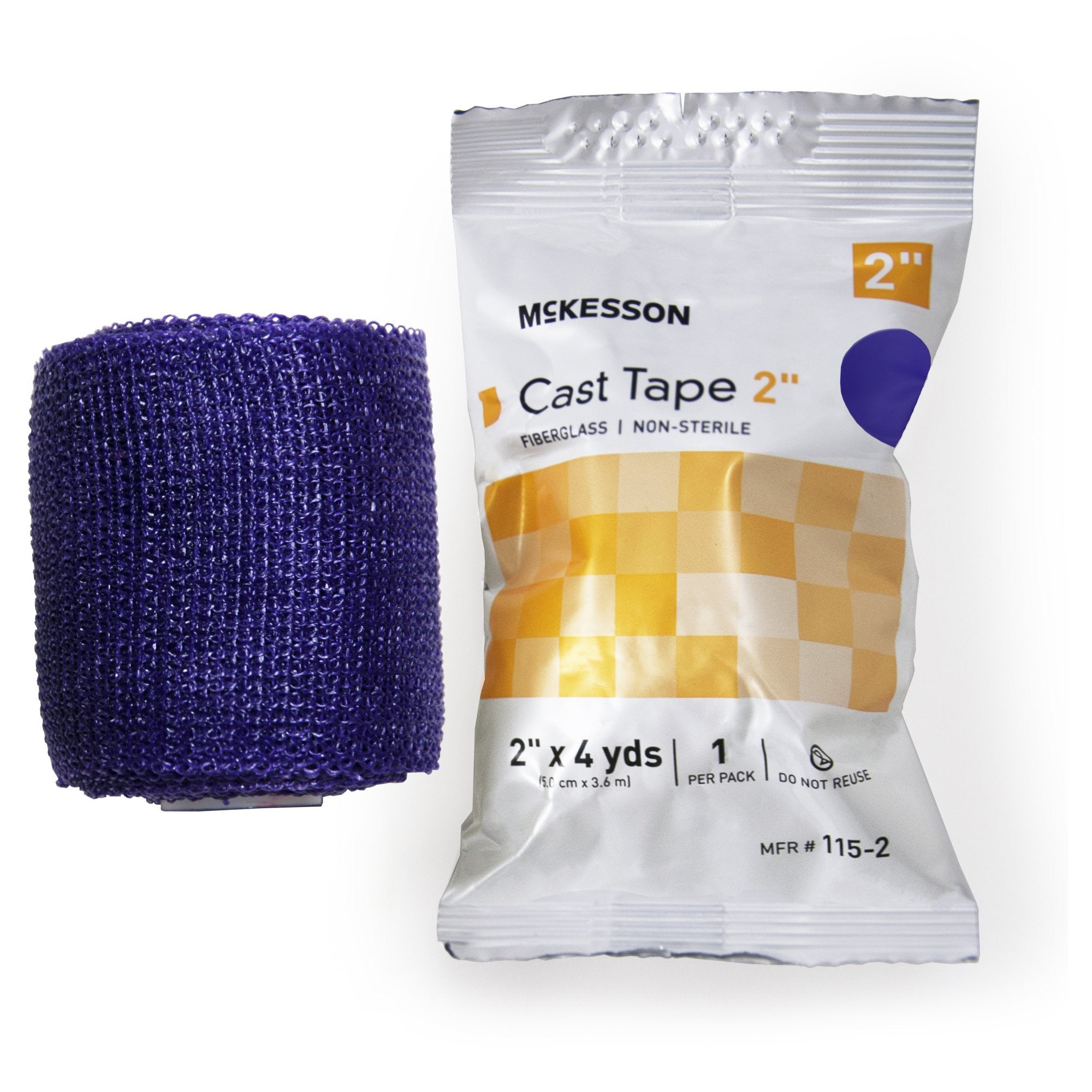 733688 - McKesson - Cast Tape McKesson 2 Inch x 12 Foot Fiberglass Purple 115-2U Box of 10, (BX)