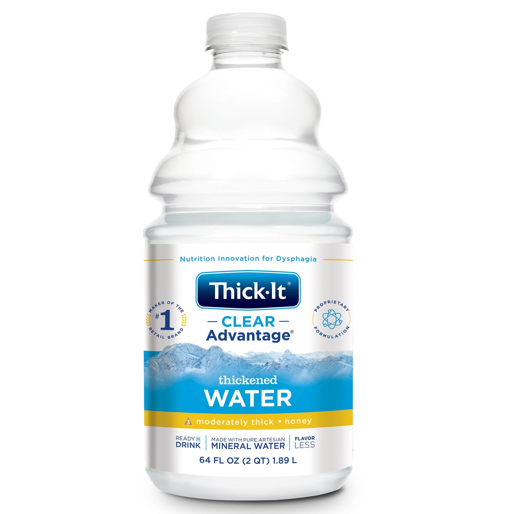 742226 - Thick-It - Thickened Water Thick-It Clear Advantage 64 oz. Bottle Unflavored Liquid IDDSI Level 3 Moderately Thick/Liquidized B452-A5044 Case of 4, (CS)