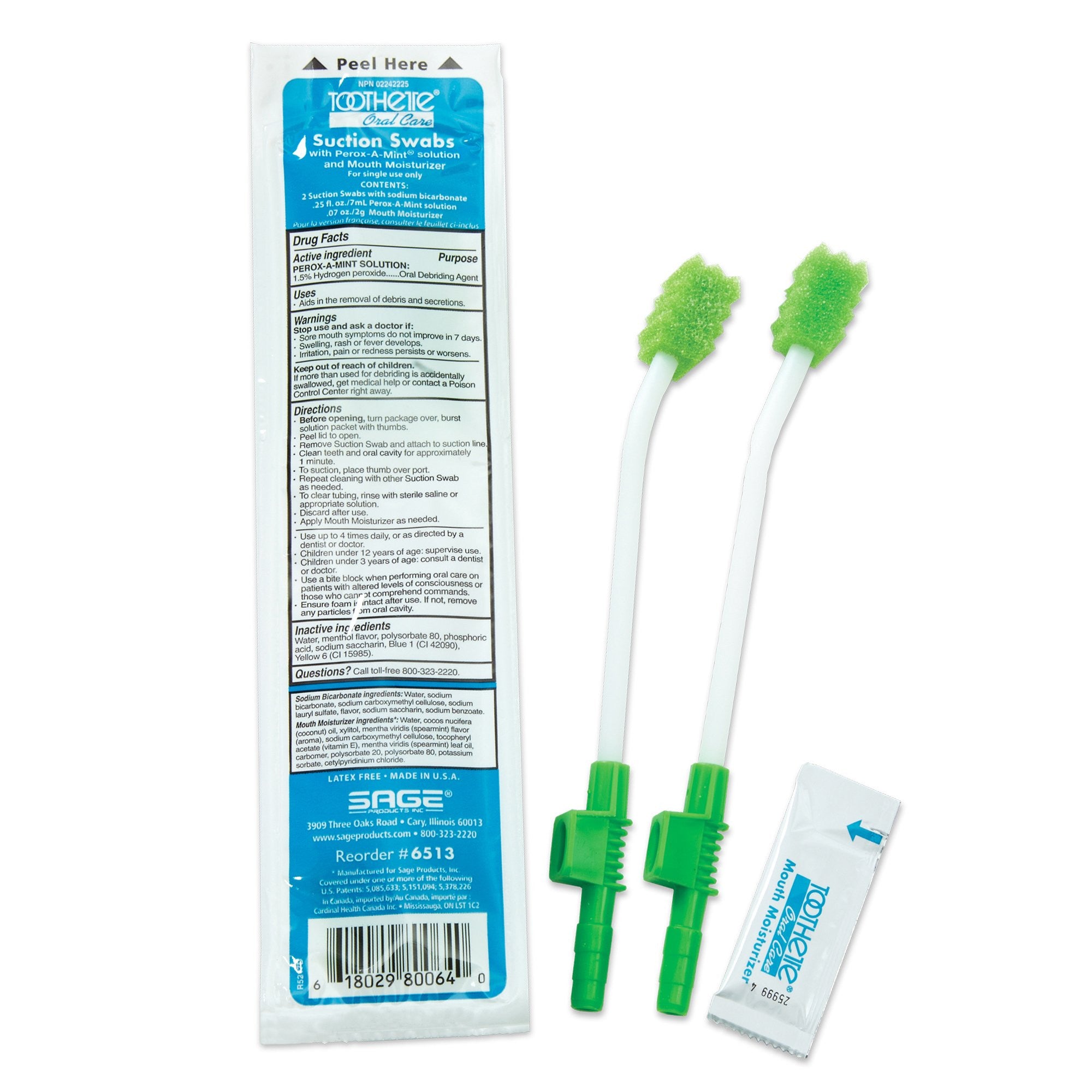 746637 - Toothette - Suction Swab Kit Toothette NonSterile 6513 Pack of 1, (PK)