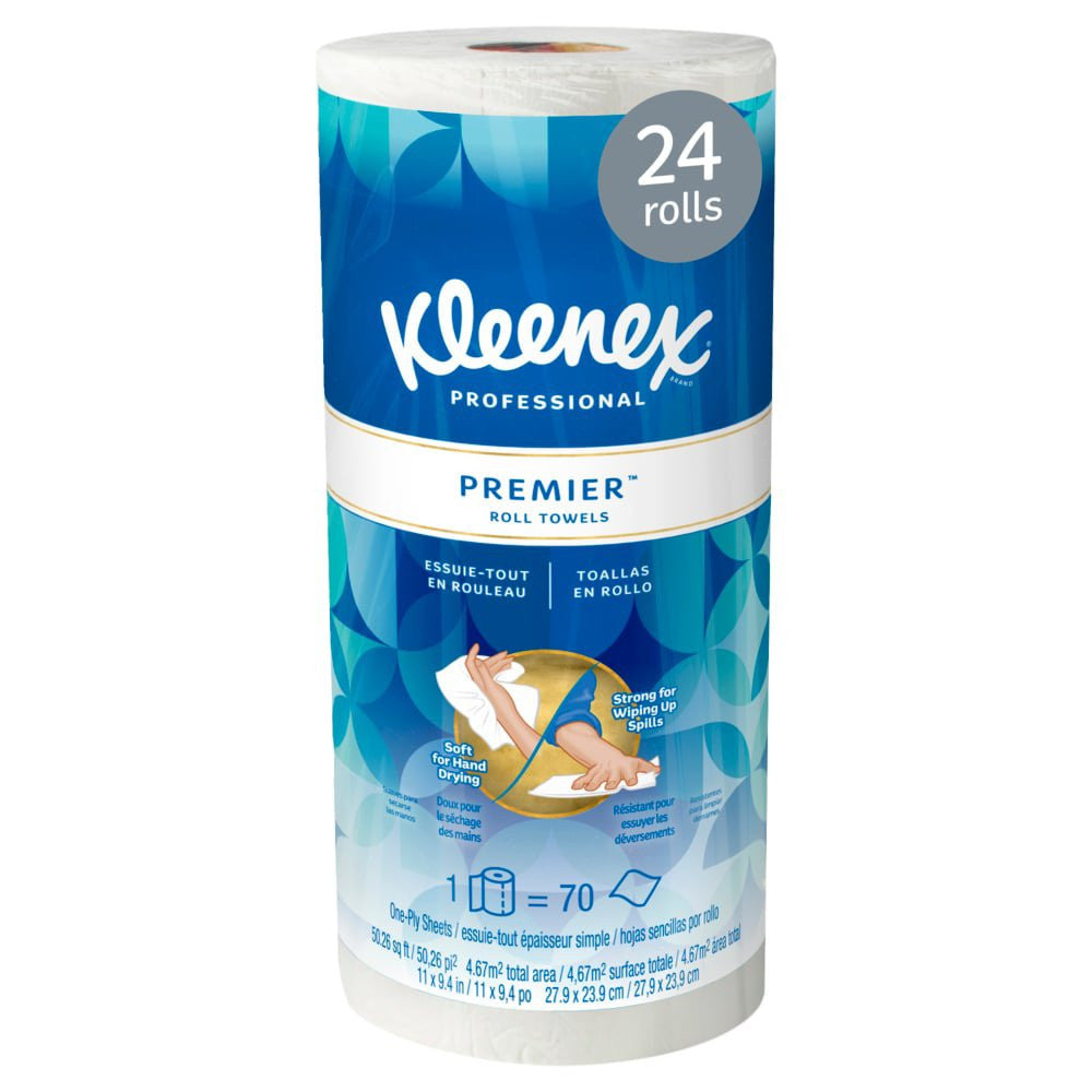 752479 - Kleenex - Kitchen Paper Towel Kleenex Premiere Perforated Roll 10-2/5 x 11 Inch 13964 Case of 24, (CS)