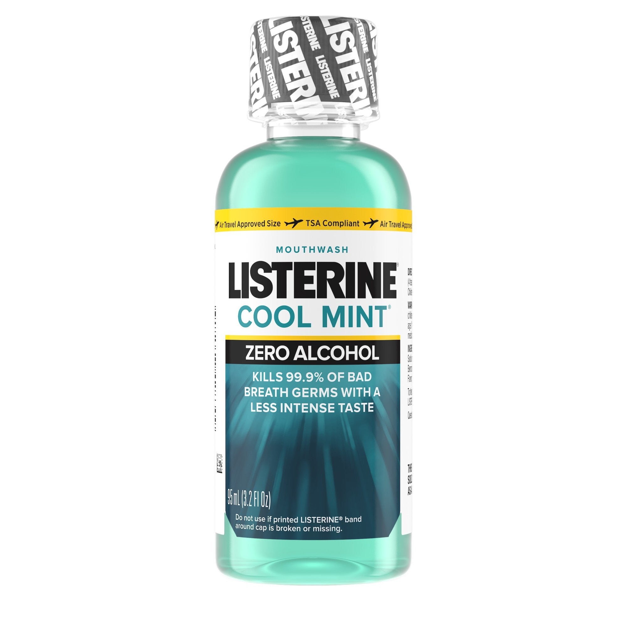 780431 - Listerine - Mouthwash Listerine Zero 3.2 oz. Clean Mint Flavor Pack of 1, (EA)