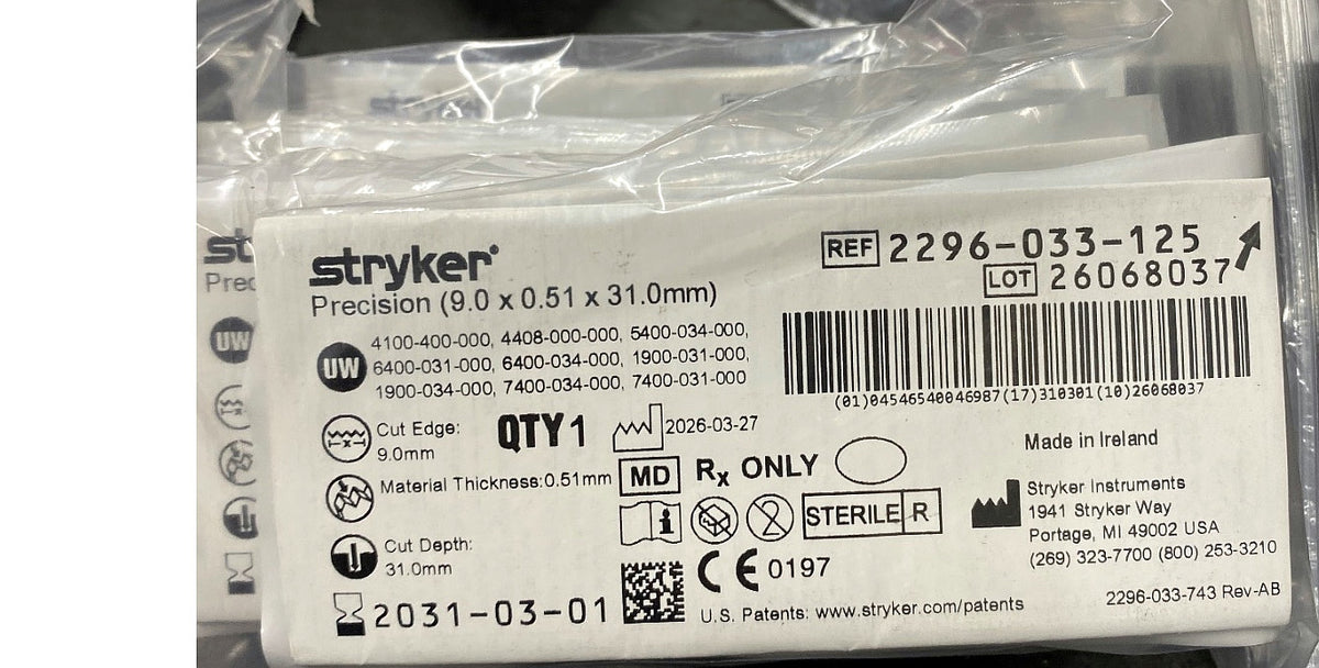 2296-033-125 - STRYKER - Precision (9.0 x 0.51 x 31.0mm), (EA/1)