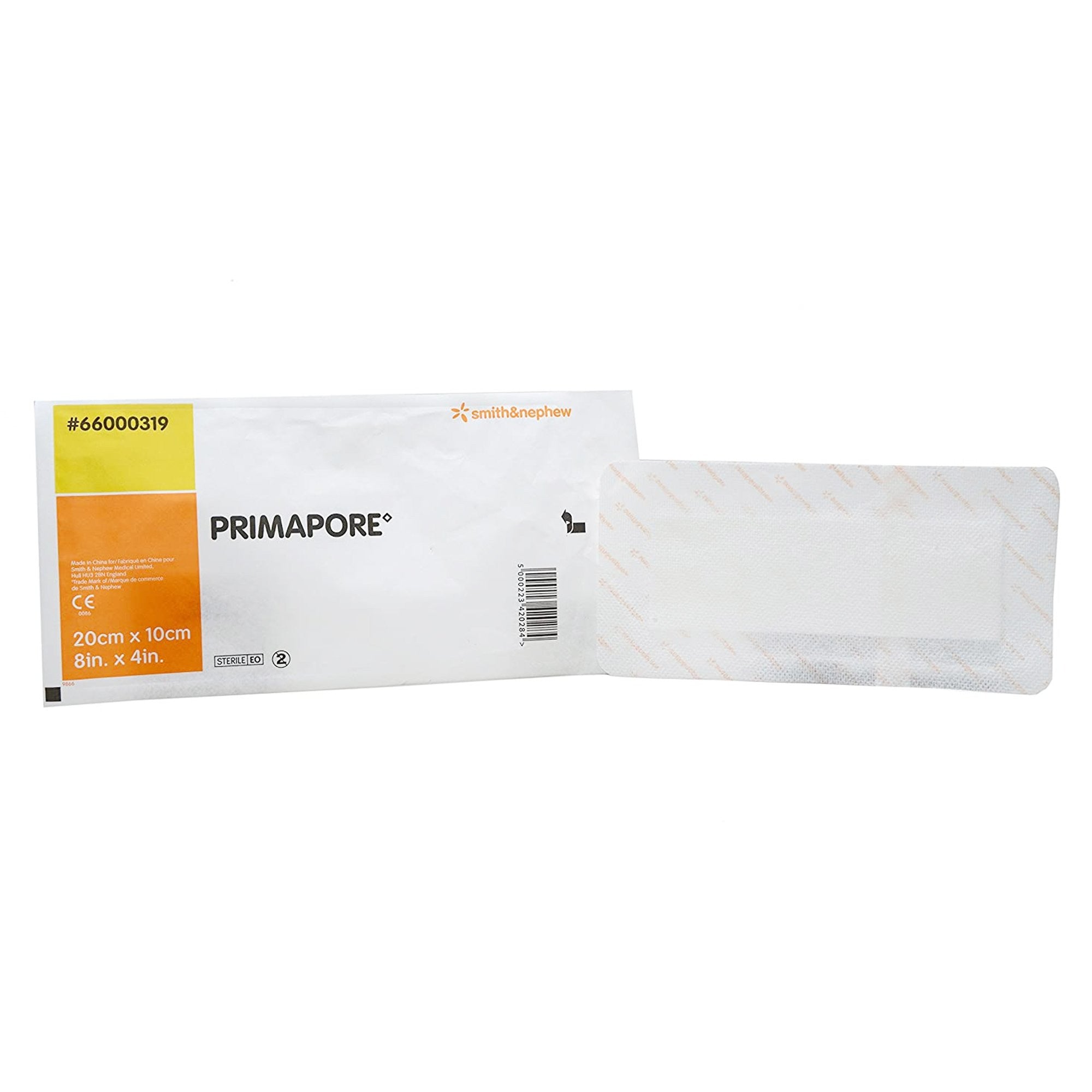 365460 - Primapore - Primapore Island Dressing 4 X 8 Inch Rectangle Sterile Film Backing, 66000319, Pack of 1, (EA)