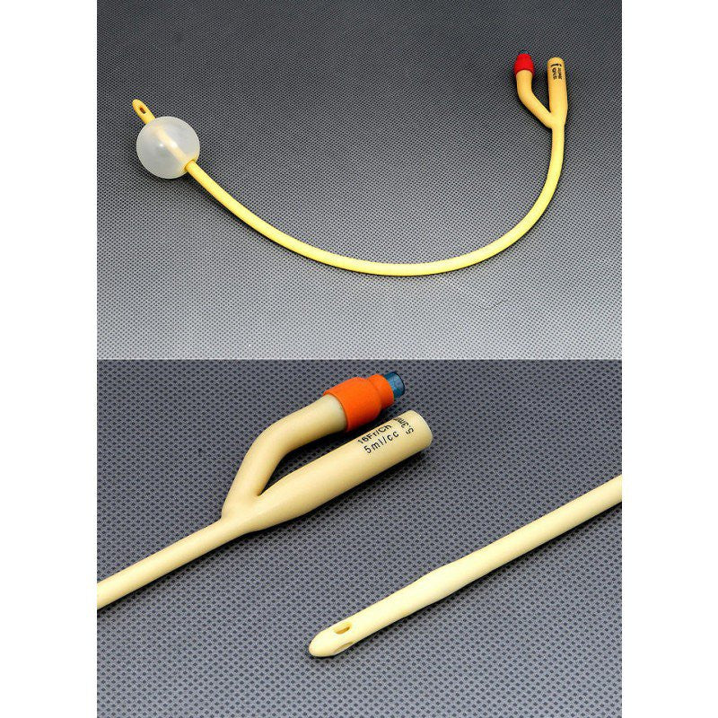803099 - Amsino - Foley Catheter AMSure 2-Way Standard Tip 30 cc Balloon 24 Fr. Silicone Coated Latex AS42024 Pack of 1, (EA)
