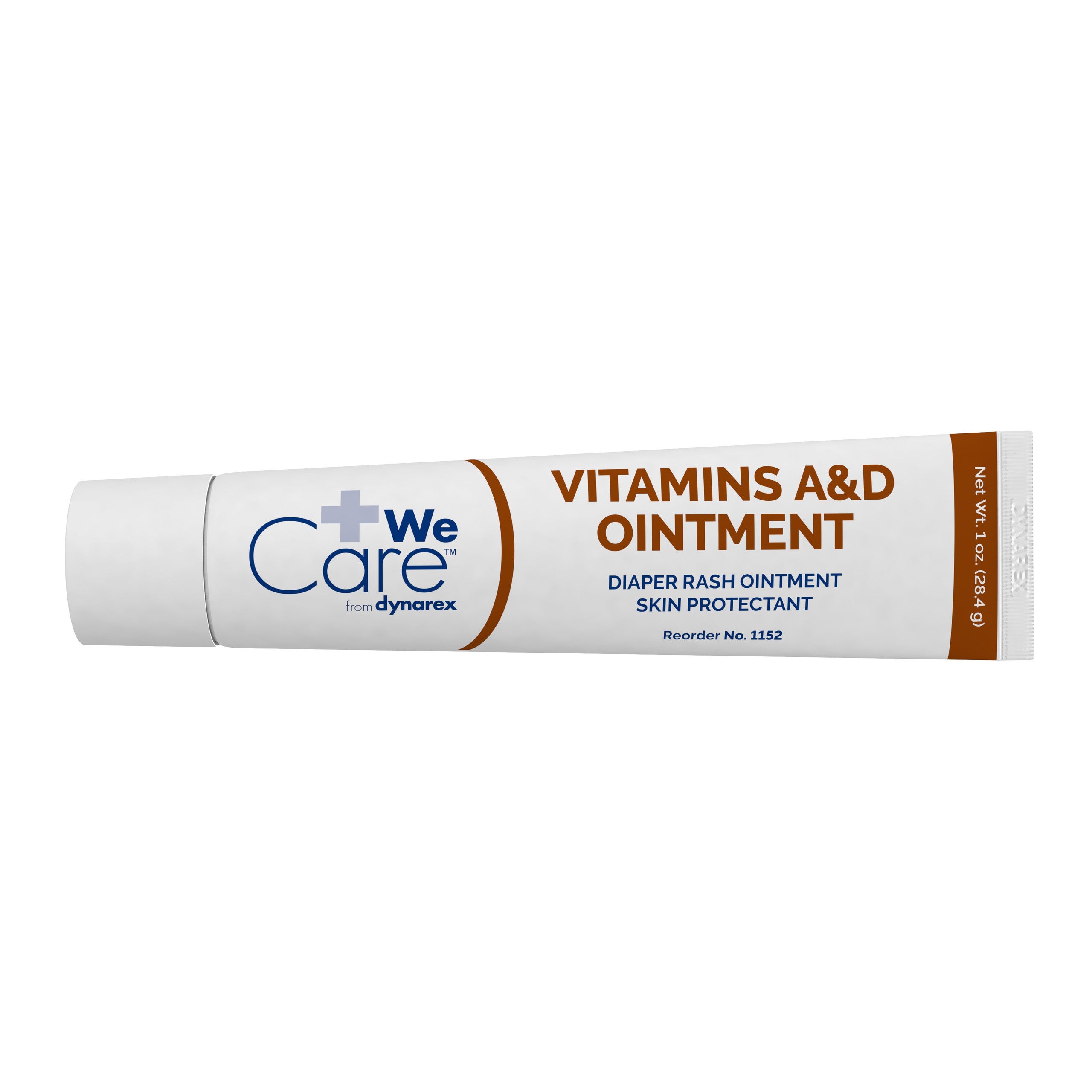 813836 - Dynarex - Dynarex Vitamin A & D Ointment Tube, White Petrolatum, Scented, 1 oz., Case of 72, (CS)