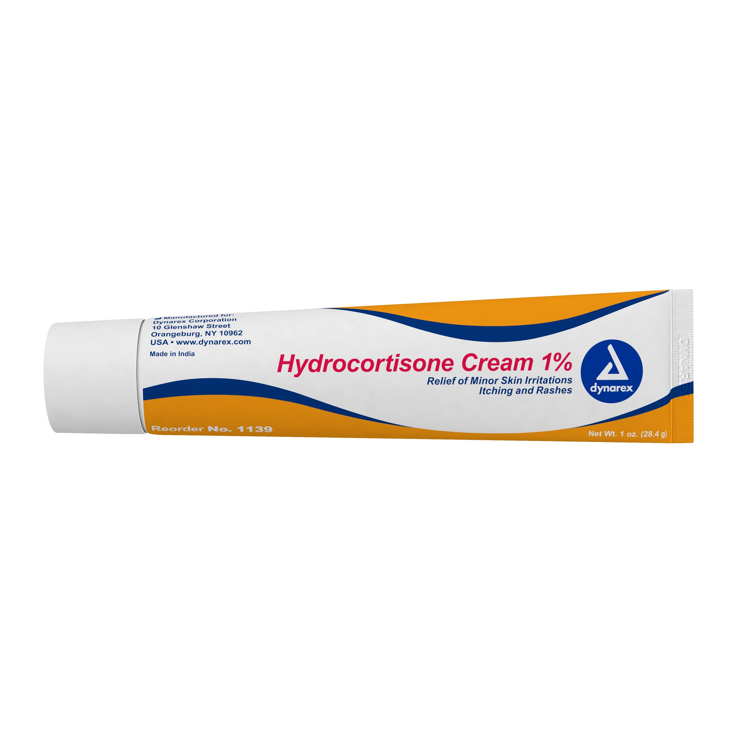 826397 - Dynarex - Dynarex Hydrocortisone 1% Strength Cream 1 oz. Tube 1139 Case of 72, (CS)