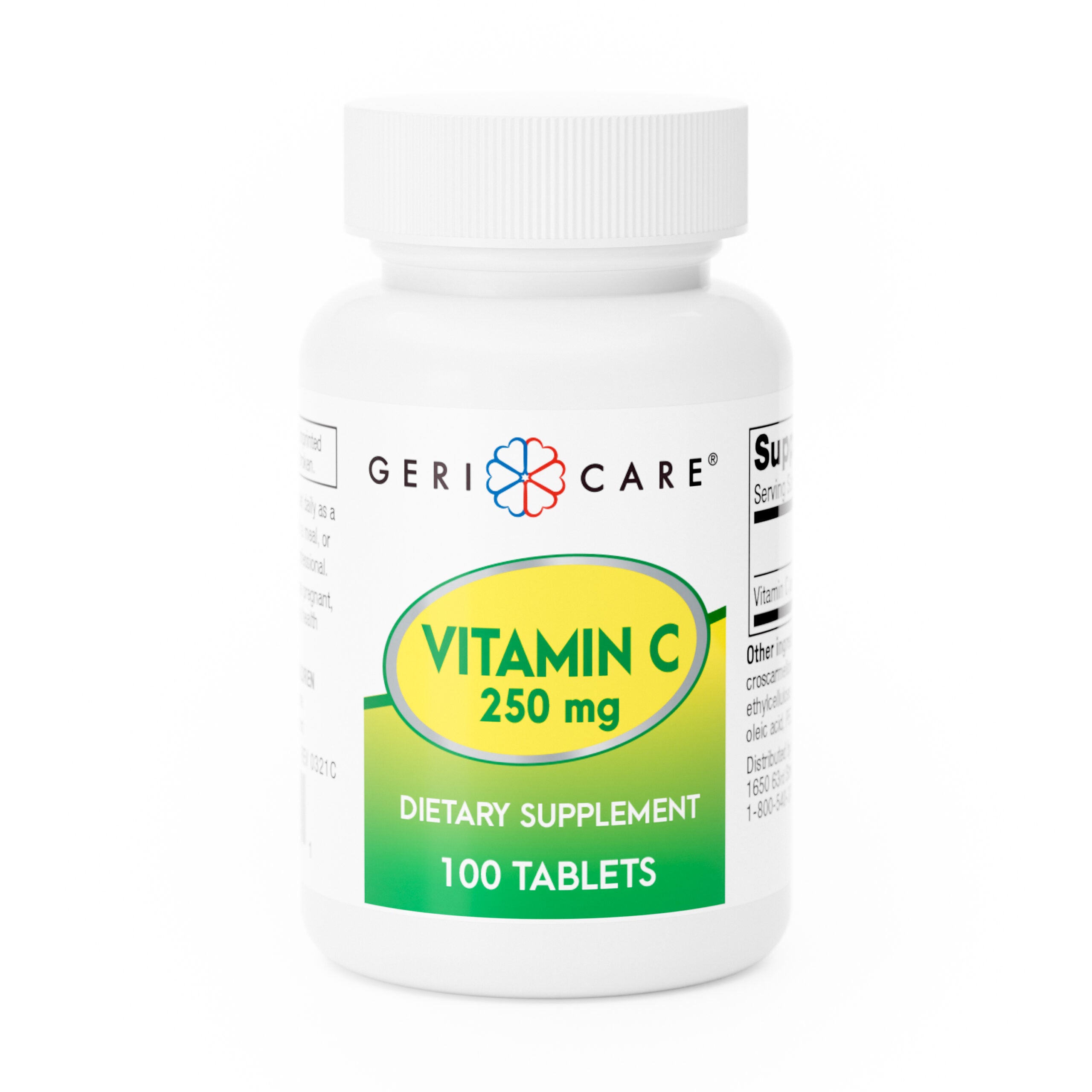 634158 - Geri-Care - Vitamin C Supplement Geri-Care Ascorbic Acid 250 mg Strength Tablet 831-01-GCP Case of 12, (CS)