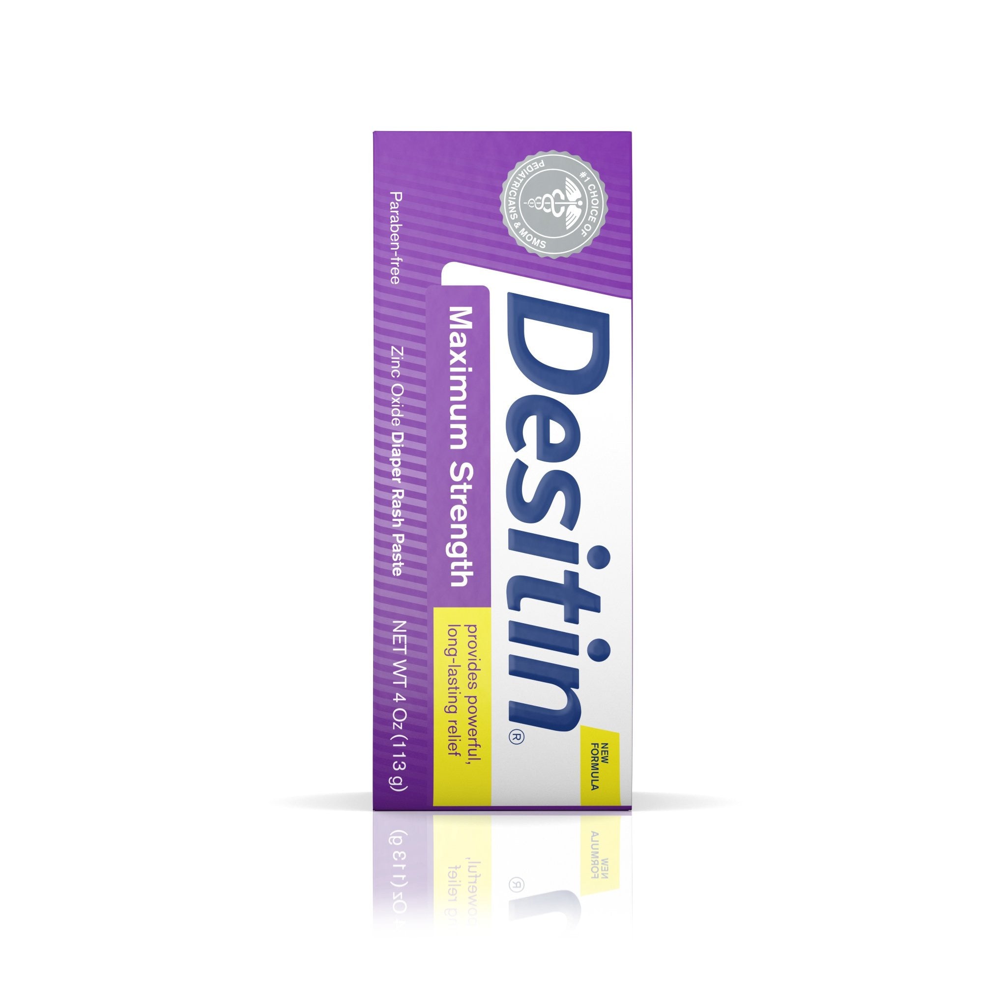 864595 - Desitin - Desitin Maximum Strength Diaper Rash Paste, Zinc Oxide 40% Strength, 4 oz., Case of 36 Tubes, (CS)