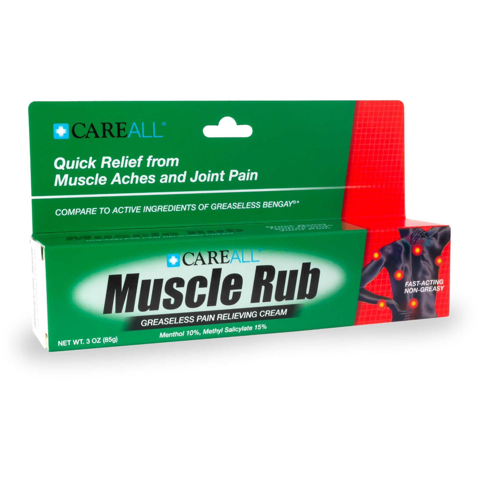 871100 - CAREALL - Topical Pain Relief CareAll 10% - 15% Strength Menthol / Methyl Salicylate Ointment 3 oz. MUS3 Pack of 1, (EA)