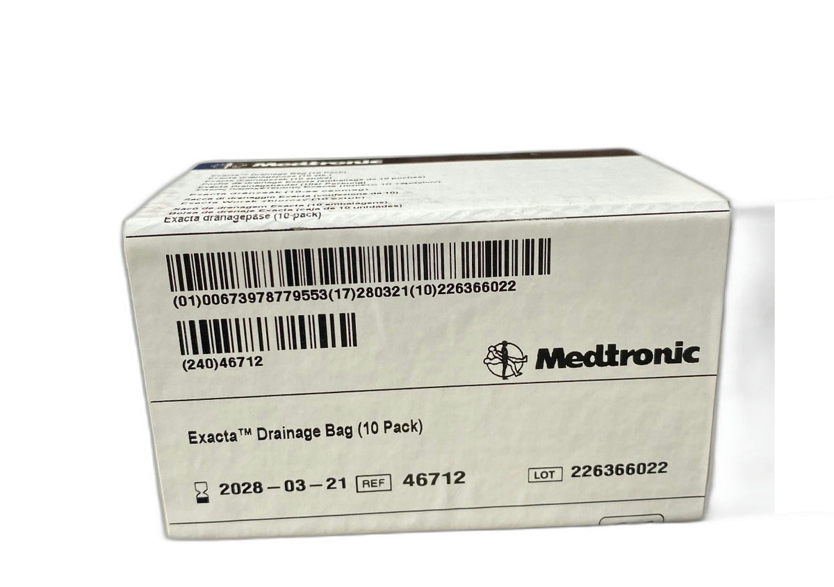 46712 - MEDTRONIC - BAG 46712 EXACTA DRAINAGE 10 PK, (BX/10)