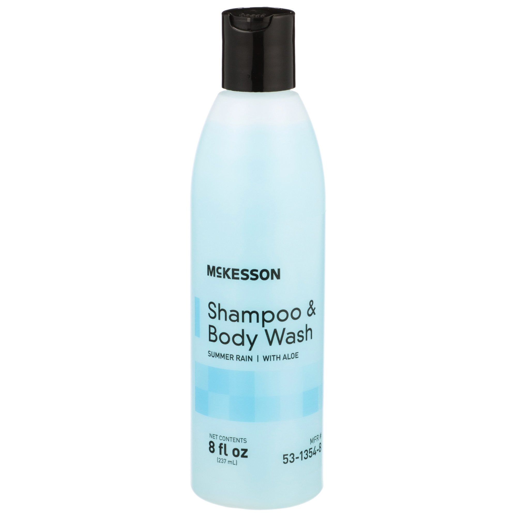 877018 - McKesson - McKesson Shampoo and Body Wash Flip Top Bottle, Enriched with Protein, Lanolin, Aloe Vera and Collagen, Summer Rain Scent, 8 oz., Case of 48, (CS)